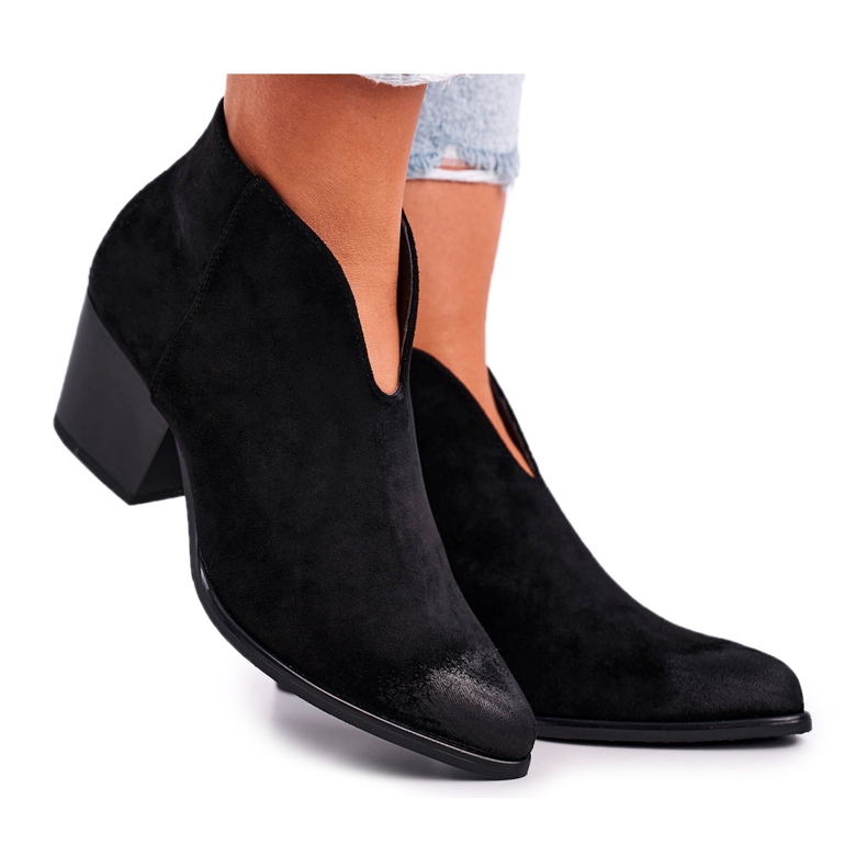 Vinceza Naisten Saappaat Leikattu Musta Paras Valinta