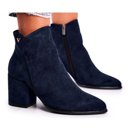 Vinceza Naisten saappaat Lämmin Eco Suede Navy Blue So Good tummansininen