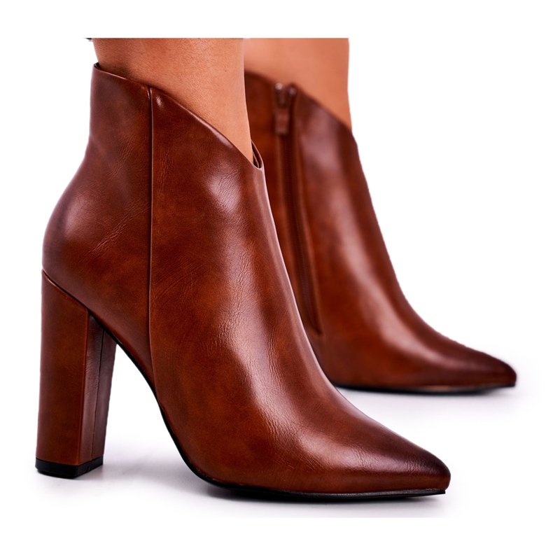 Marquiiz Naisten saappaat korkokengillä Kameli nousee ruskea