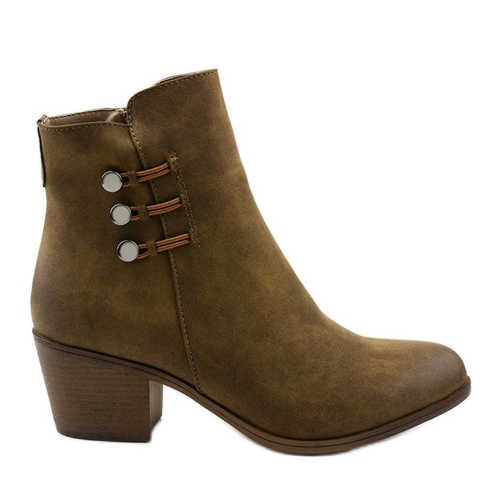 Khaki -mokkanahkaiset nilkkurit Keenshaper -pylväässä vihreä