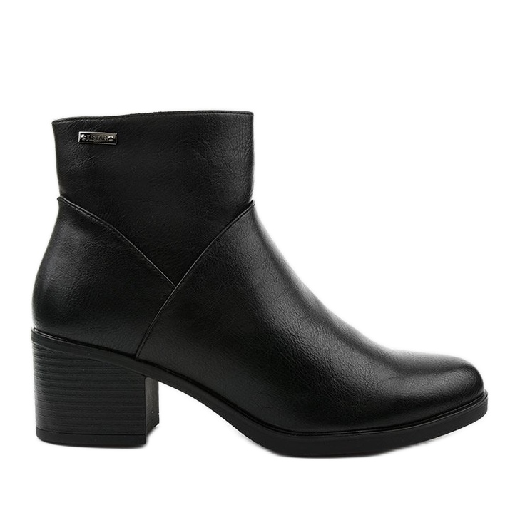 Mustat eristetyt saappaat, joissa on Suncutter -vetoketju