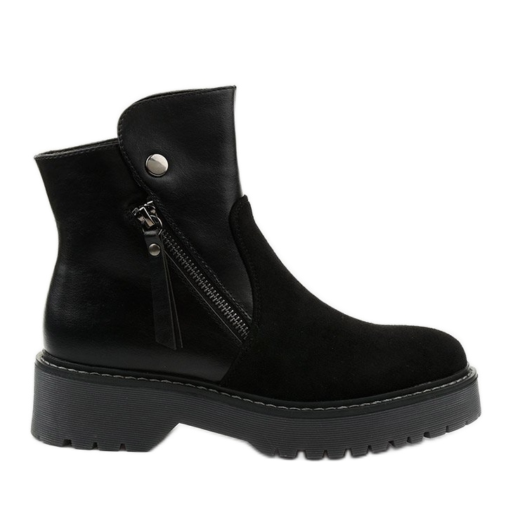 Brundstanin mustat eko-nahka-mokkanahkakengät Brundstanin mustat eko-nahka-mokkanahkakengät