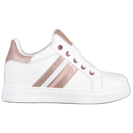 SHELOVET Urheilukengät kiilalla valkoinen