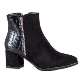 Filippo Snake Print Booties musta