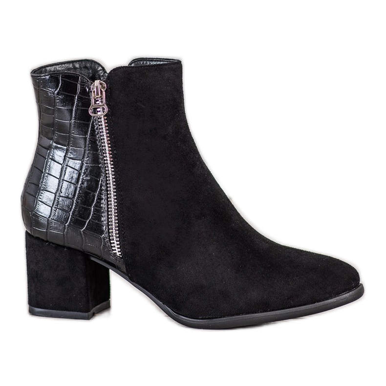 Filippo Snake Print Booties musta
