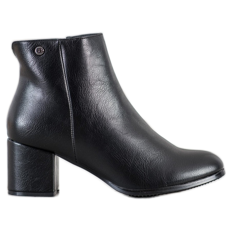 J. Star Lämpimät saappaat eko -nahalla musta