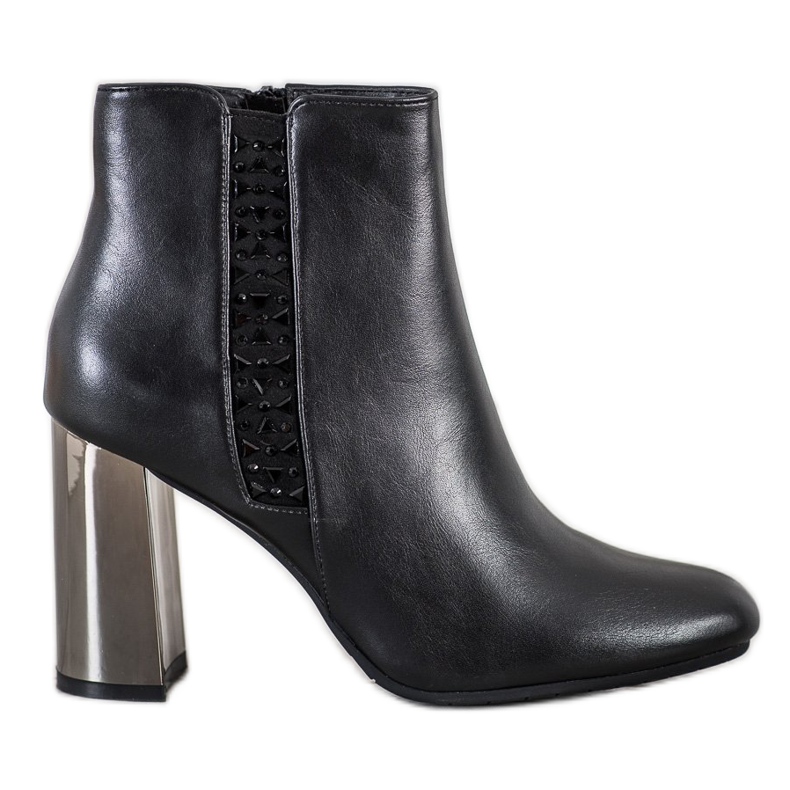 SDS Mustat saappaat kristalleilla