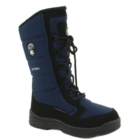 American Club Amerikkalaiset softshell -saappaat, joissa SN12 / 20 navy -kalvo musta tummansininen