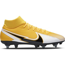 Nike Mercurial Superfly 7 Academy Sg Pro Ac BQ9141 801 jalkapallokenkä keltainen oranssi