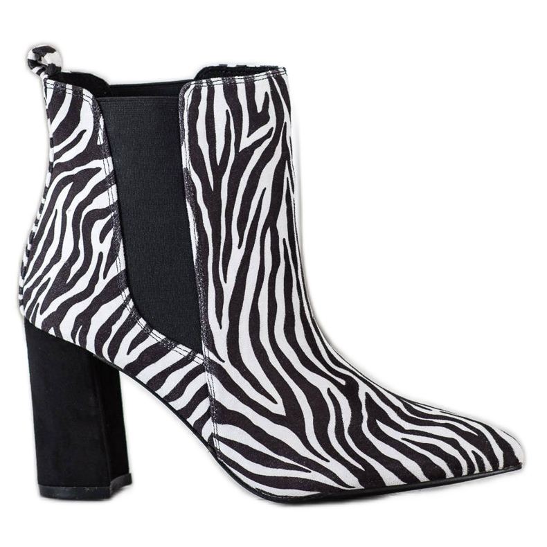 Corina Zebra Print Boot valkoinen musta