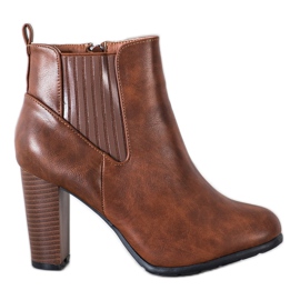 Abloom Mukavat saappaat pylväällä ruskea