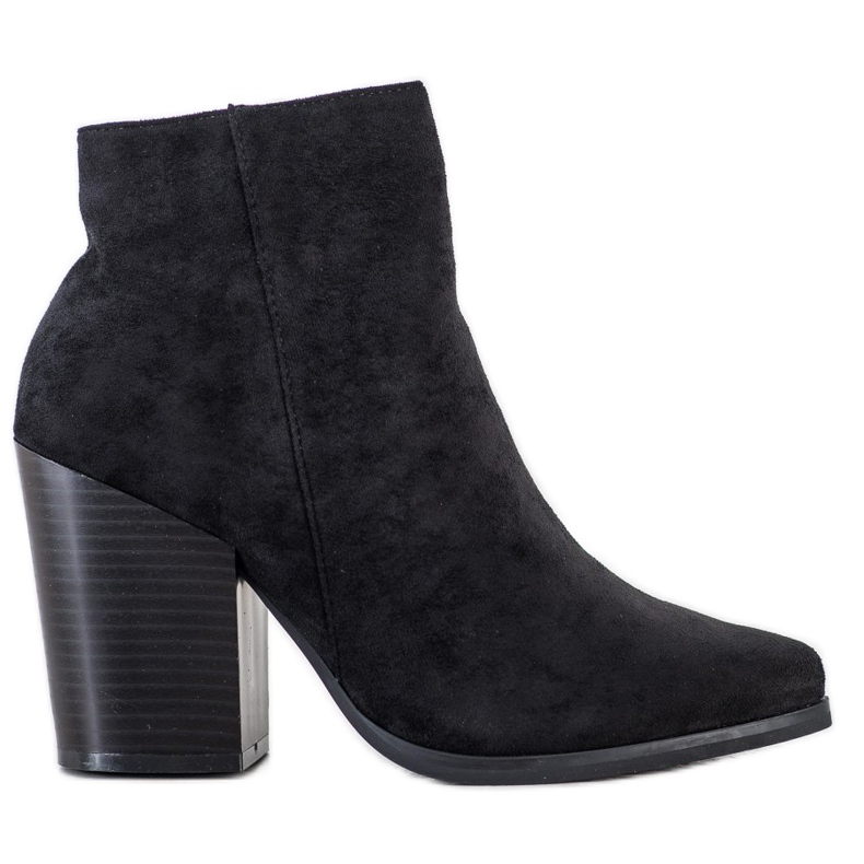 Marquiz Saappaat leveällä postilla musta