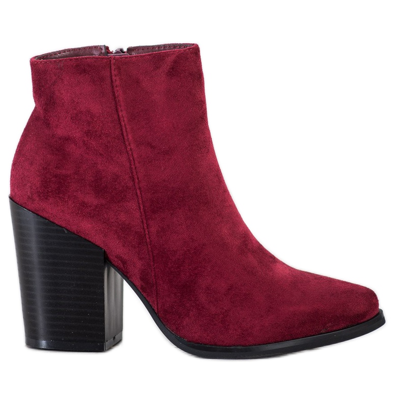 Marquiz Saappaat leveällä postilla punainen