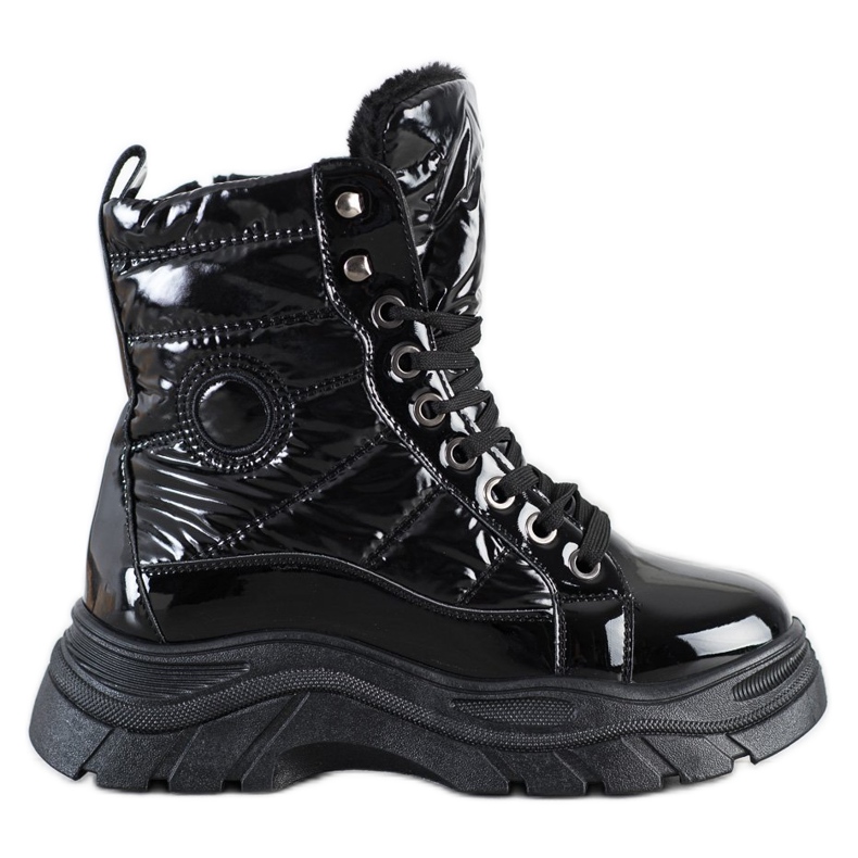 SHELOVET Muoti tikatut ansat musta