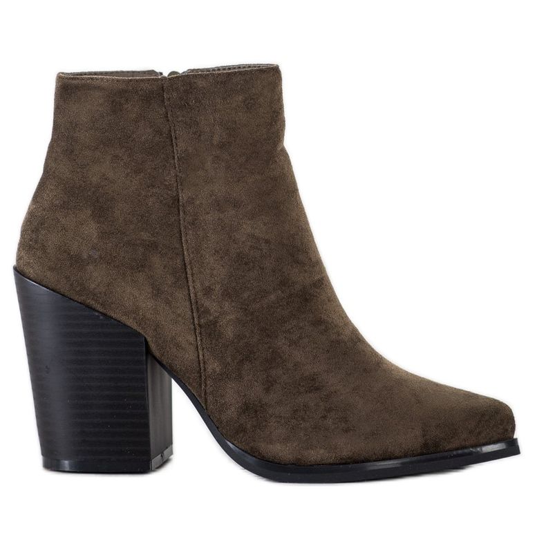 Marquiz Saappaat leveällä postilla vihreä