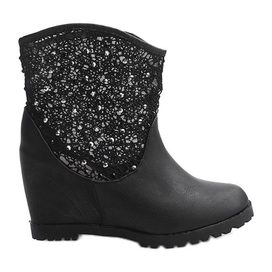 Avoimet kiilakengät 7010-16 Musta