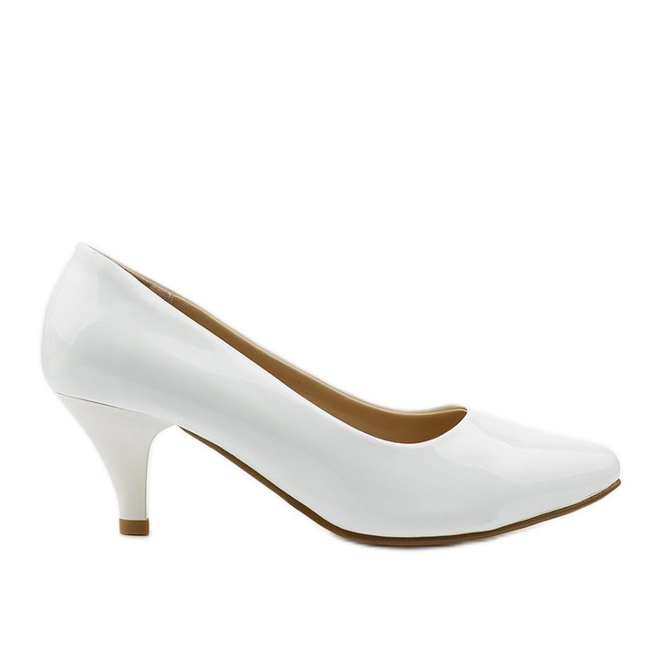 Klassiset valkoiset Deloney -ankan korkokengät valkoinen