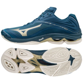 Mizuno Wave Lightning Z6 Low M V1GA200051 lentopallokengät sininen, kulta sininen