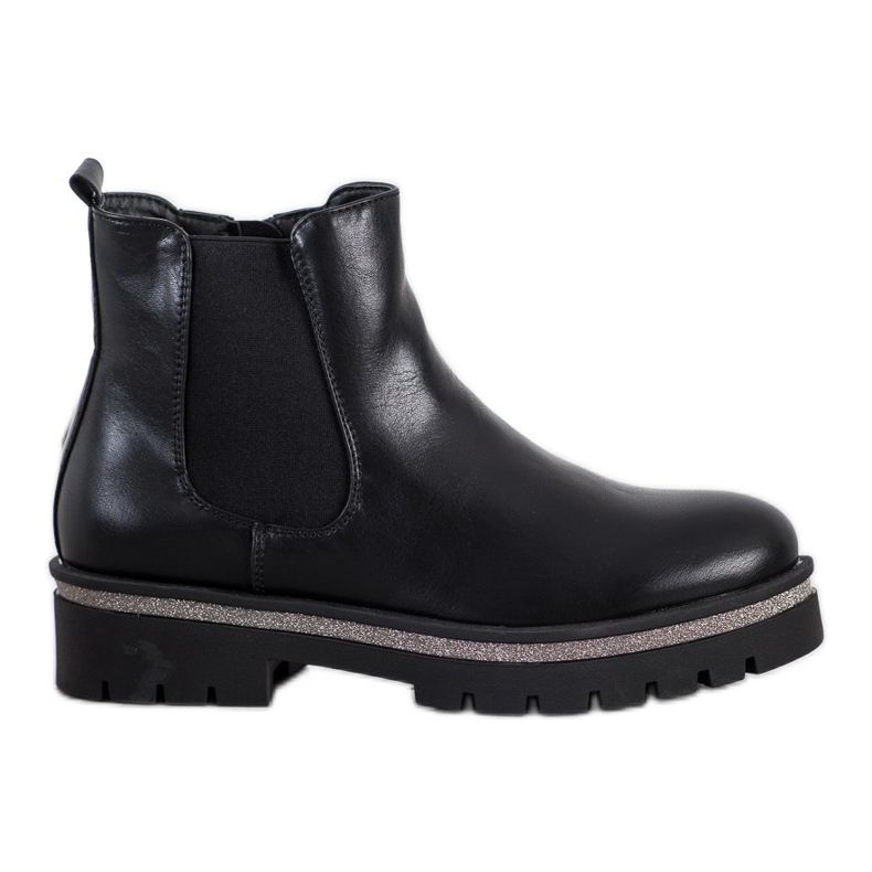 Sixth Sense Saappaat alustalla musta