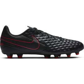 Nike Tiempo Legend 8 Club FG / MG M AT6107 060 jalkapallokengät musta, punainen, musta/hopea musta