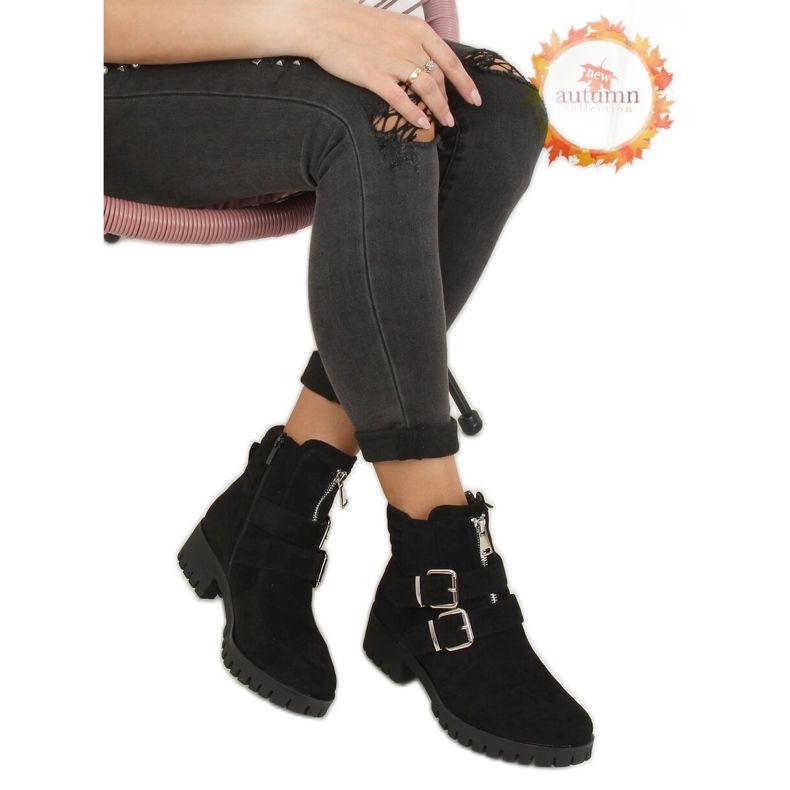 Mustat XJ-30 mustat saappaat suojuksessa