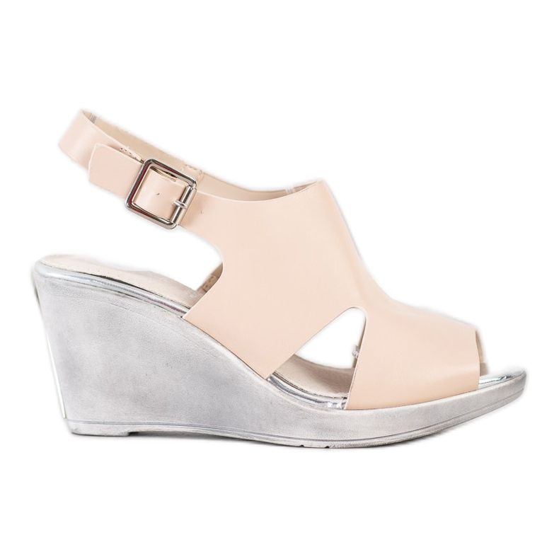 SHELOVET Wedge sandaalit beige