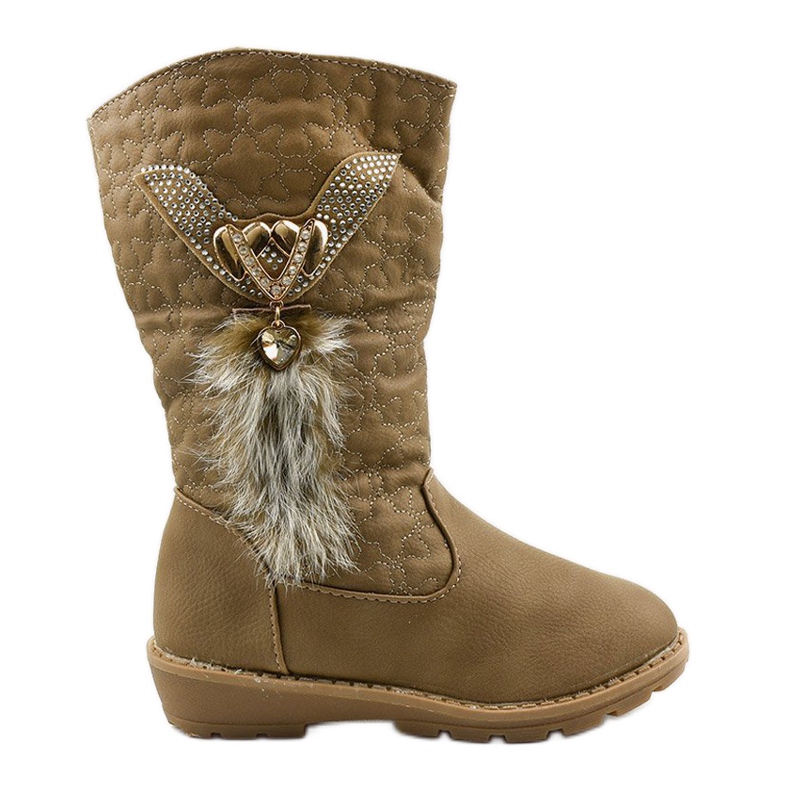 Eilris lasten eristetyt saappaat tytöille beige khaki