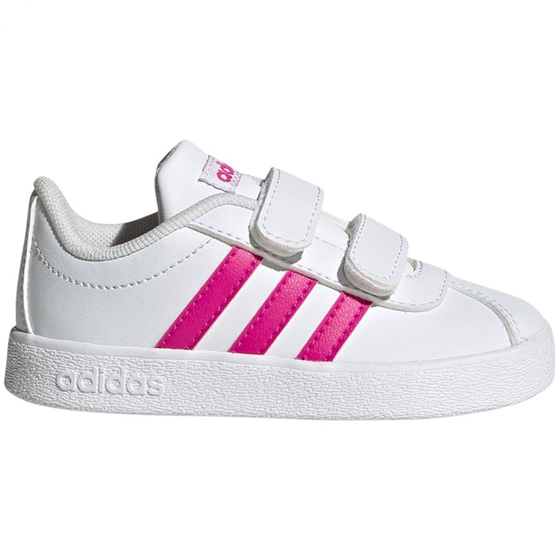 Adidas Vl Court 2.0 Cmf Jr EG3890 kengät valkoinen vaaleanpunainen