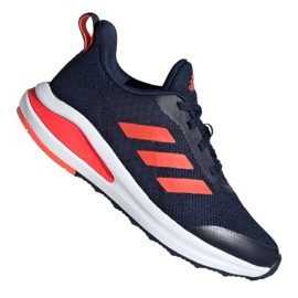 Juoksukengät adidas FortaRun Jr FV2601 valkoinen tummansininen oranssi