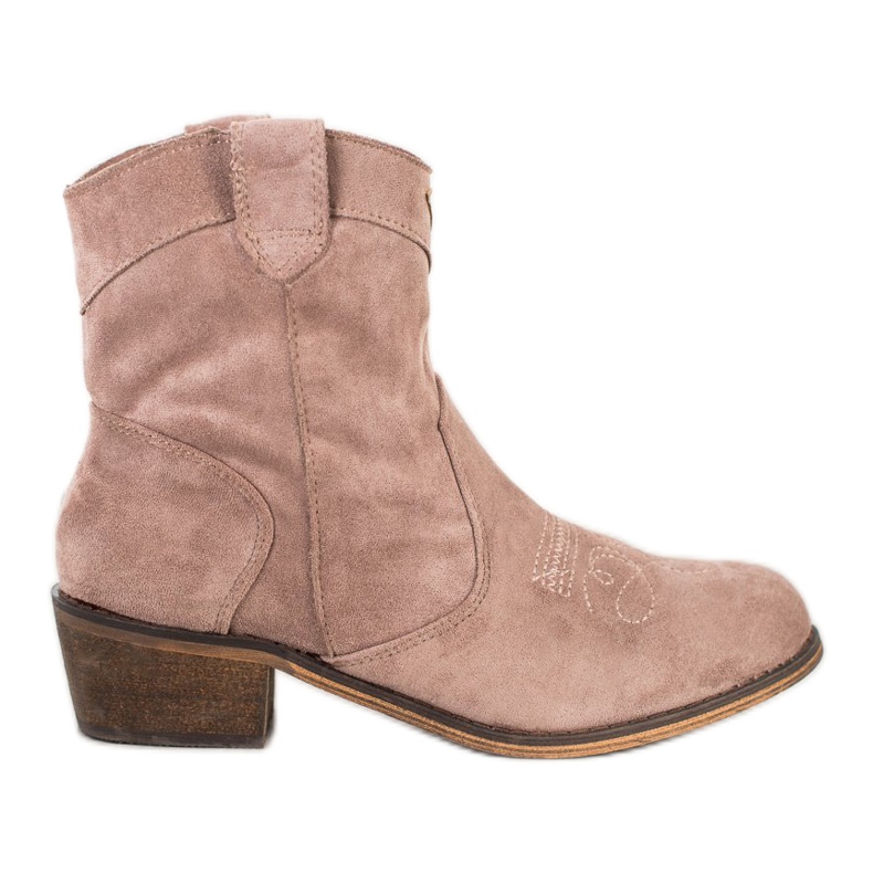 Queentina Mukavat cowboy -saappaat, joissa on eristys beige