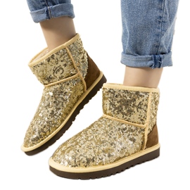 Beige eristetyt saappaat, emutyyppi Autumnnow