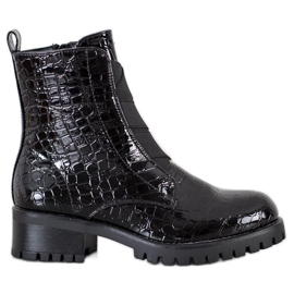 Super Me Workery Snake Print musta