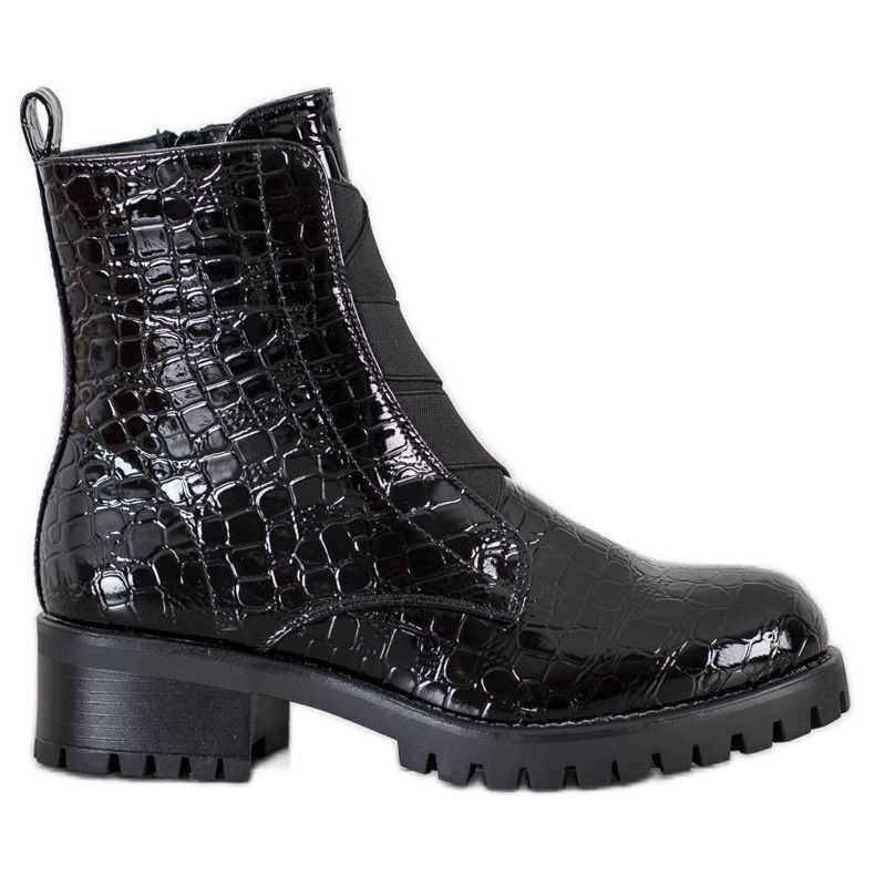 Super Me Workery Snake Print musta