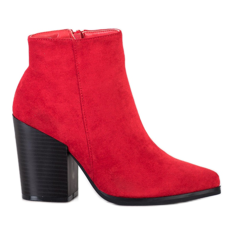 Super Me Punaiset saapikkaat leveällä postilla punainen