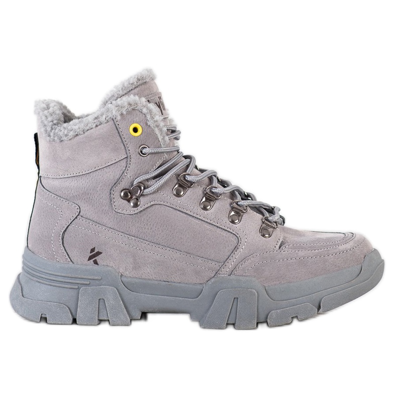 Kylie Trappers lampaannahkaa harmaa