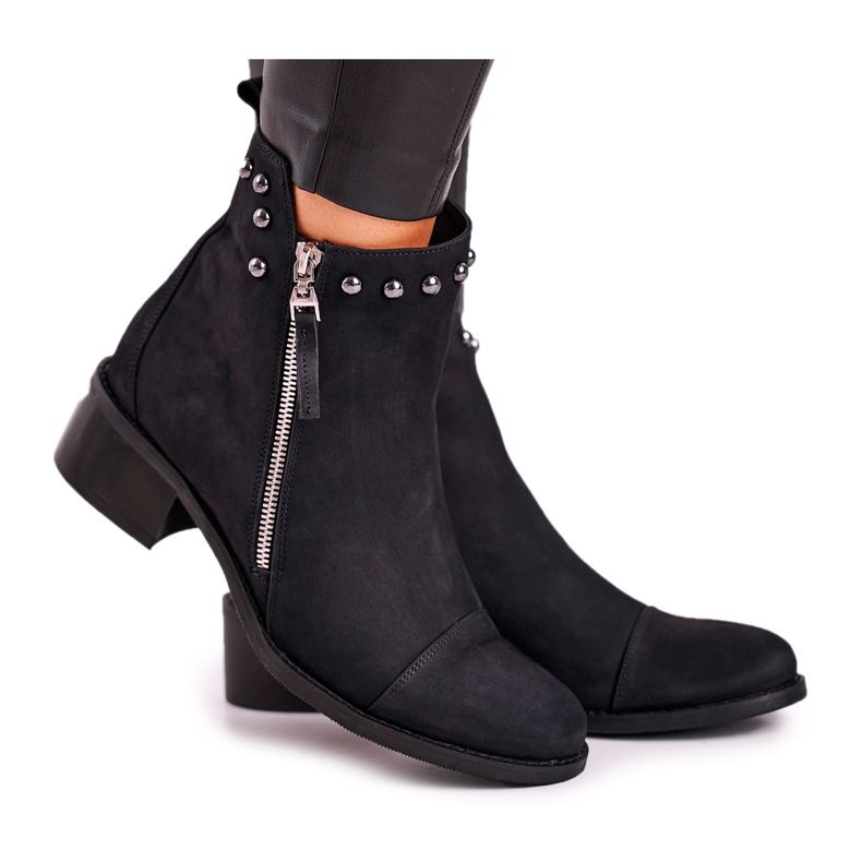 Naisten Mokkanahkaiset lämpimät saappaat Laura Messi Musta 1879