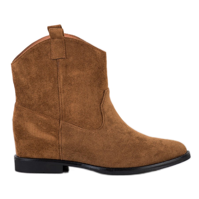 SHELOVET Lämpimät cowboy -saappaat piilotetulla kiilalla ruskea