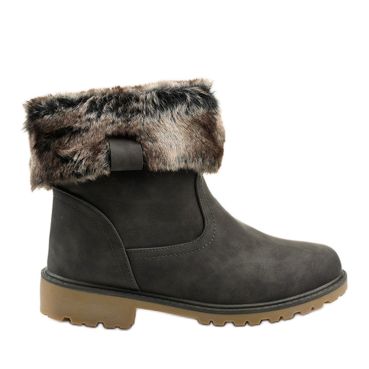 Giserellen harmaat naisten eristetyt saappaat