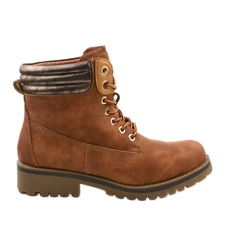 Kamelin nauhakengät, eristetty Halitta ruskea monivärinen