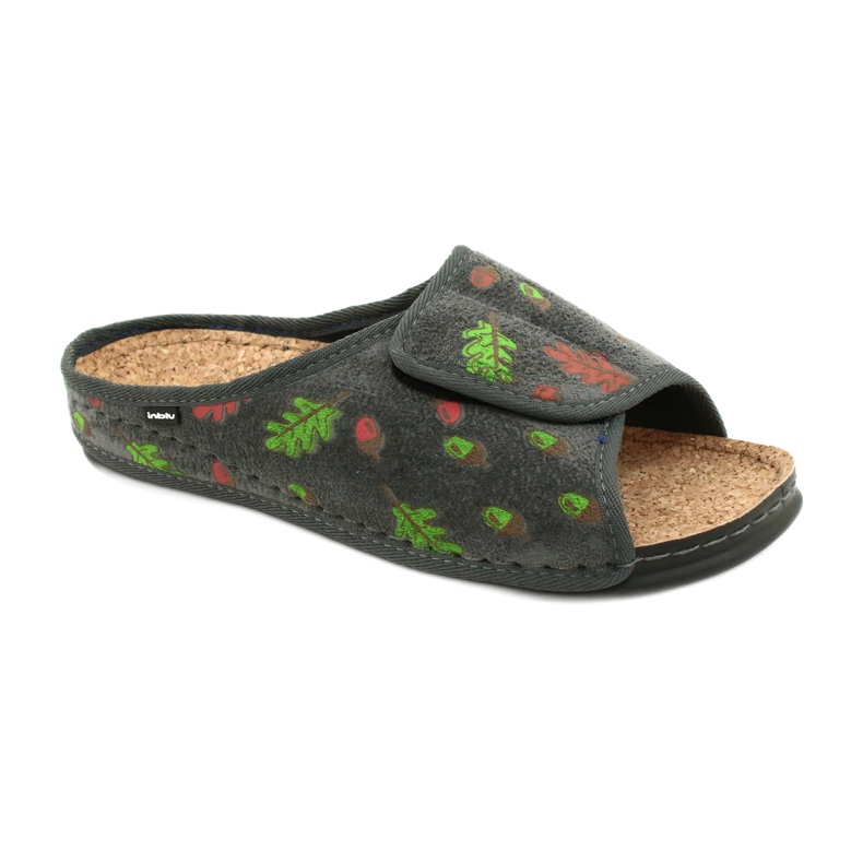 Inblu naisten kengät 155D116 harmaa monivärinen vihreä