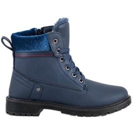 Sport Tyylikkäät Navy Blue Trappers tummansininen