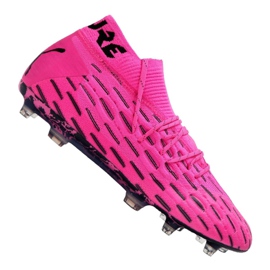 Puma Future 6.1 Netfit Fg / Ag M 106179-03 jalkapallokengät pinkki, musta vaaleanpunainen