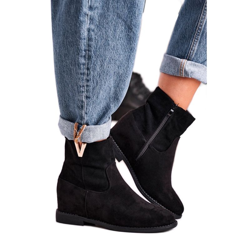 FG1 Naisten nilkkurit Mokkanahka Musta Vanya