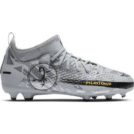 Nike Phantom Gt Scorpion Academy Dynamic Fit FG / MG Junior DA2287 001 jalkapallokengät hopeanharmaa harmaa
