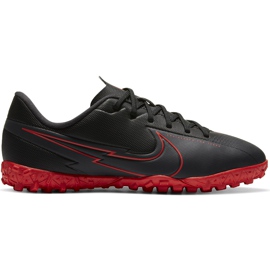 Nike Mercurial Vapor 13 Academy Tf Junior AT8145 060 jalkapallokenkä musta punainen musta