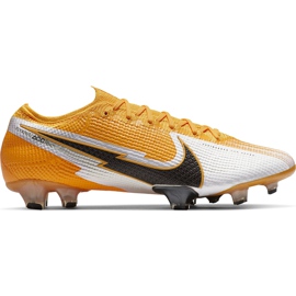Nike Mercurial Vapor 13 Elite Fg AQ4176 801 jalkapallokengät keltainen, musta, valkoinen keltainen