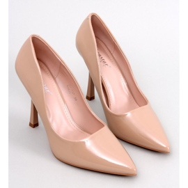 Anika Khaki -lakatut naisten korkokengät beige 1