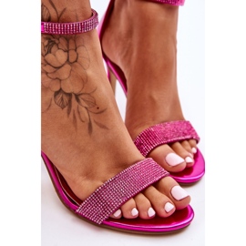 Naisten korkeakorkoiset sandaalit Fuchsia Perfectolla vaaleanpunainen 2