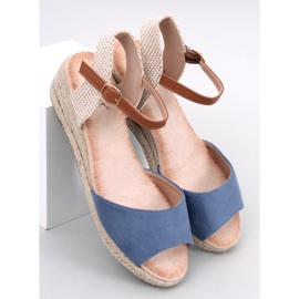 Eakes Blue wedge espadrill sandaalit sininen 1