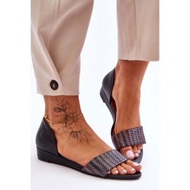 Nahkasandaalit Maciejka 1971-65 Musta 1